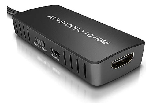 Convertidor De Video Lvy Svideo A Hdmi, Av A Hdmi 1080p/720