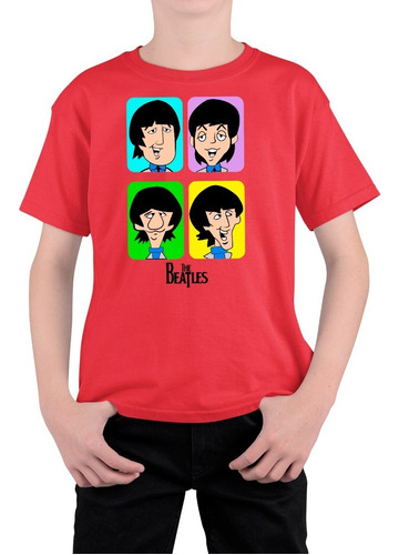 Polera Para Niños Estampada Diseño Clásico The Beatles 