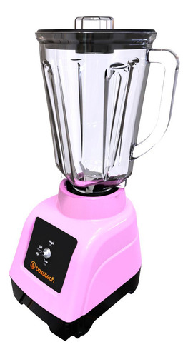 Licuadora 750w Vidrio 2l Tradicional 2vel Bosstech B2 Rosa Rosa