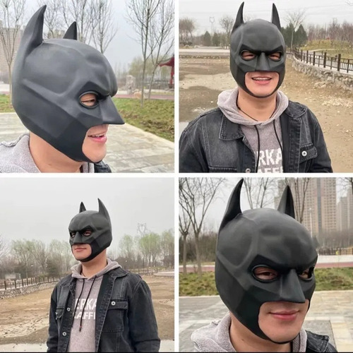 Fwefww Adecuado Para La Máscara De Látex De Batman De Vacaciones