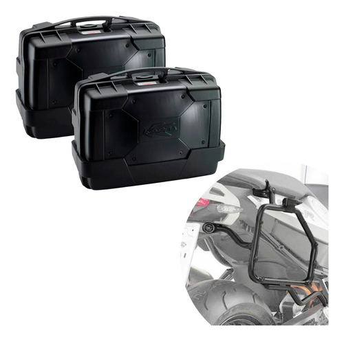 Baules Laterales 33l Con Soporte P/ Bmw F 800 R 2009 A 2016