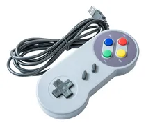 Comprar Control Usb Snes Compatible Pc Android Mac Raspberry Linux Color Gris