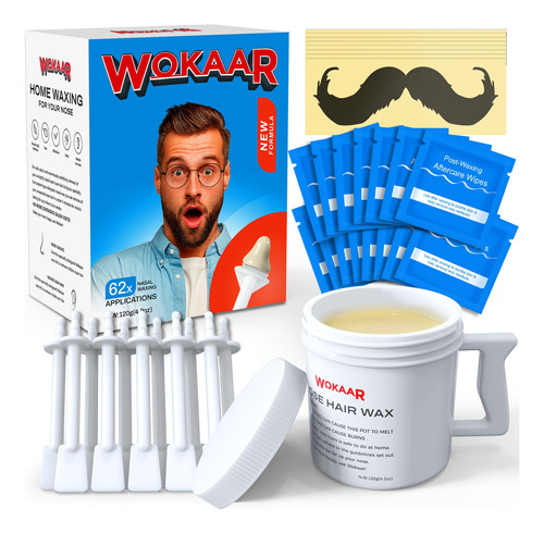 Wokaar Kit De Cera Para La Nariz Para Hombres, Nueva Cera Hi