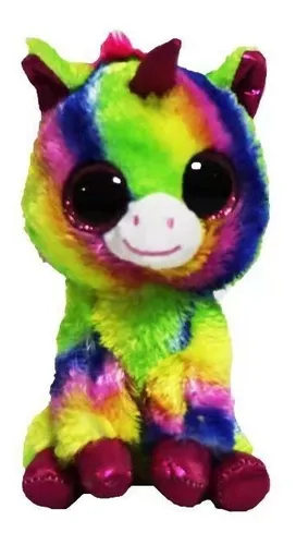 comprar Peluche Unicornio Multicolor Ojos Brillantes Peludito