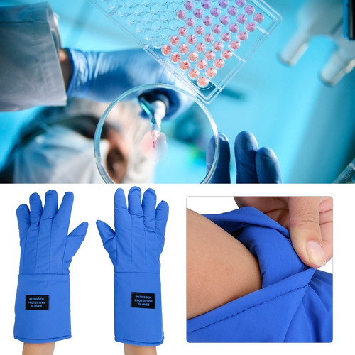 Imagen 4 de 10 de Guantes Criogénicos Largos De 38 Cm Impermeables A Baja Temp