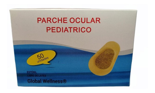 Parche Ocular Adhesivo Pediatrico - 50 Unid. Tamaño 70x54mm