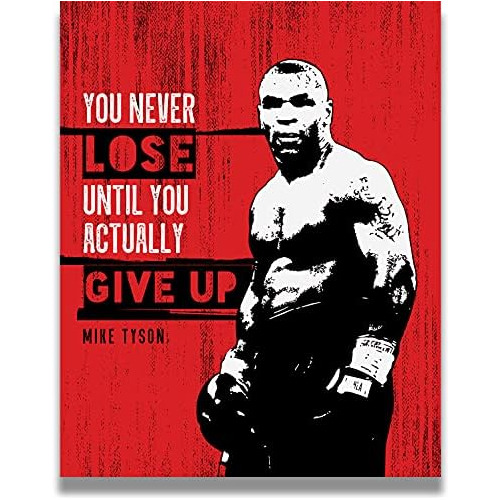 Motivational Sports Quotes Boxing Poster, Print Or Canv...