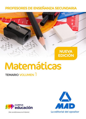 Profesores Enseñanza Secundaria Matematicas Temario Vol ...