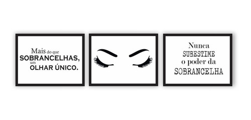 Placa Quadro Mdf 30x40cm Designer Sobrancelha Frase Cílios | Parcelamento sem juros Placa Quadro Mdf 30x40cm Designer Sobrancelha Frase Cílios | Parcelamento sem juros
