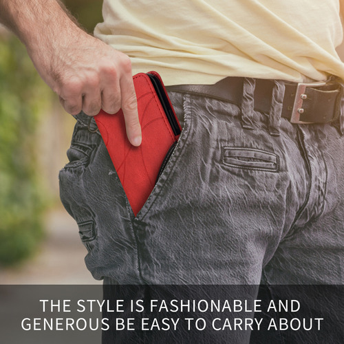 Funda Protectora Tipo Cartera De Piel Sintética De Alta Calidad Para La Serie Xiaomi, Con Ranura Para Tarjetas, Soporte, Etc., Color Rojo