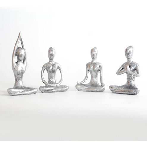 Postura De Yoga Estatua Contemplación Buda Para Estudio Sala