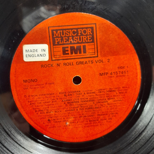 Imagem 7 de 8 de Vinil Lp Rock N Roll Greats Vol 2 Made England 1986