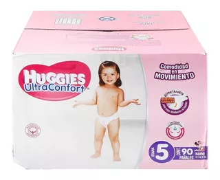 Pañales Huggies Ultraconfort Etapa 5 Niña 90 Pañales