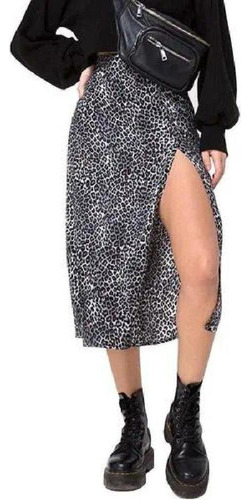 Falda Larga De Leopardo Vintage Retro De Ropa Sexy Para Muje