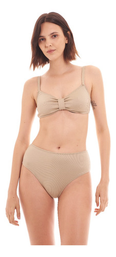 Malla Bikini Top Breteles Regulables Bombacha Tiro Medio