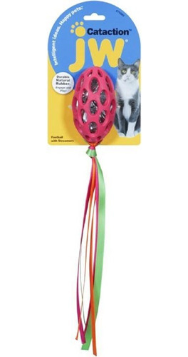 Imagem 2 de 4 de Brinquedo P/ Gato Jw Cataction Football With Streamer
