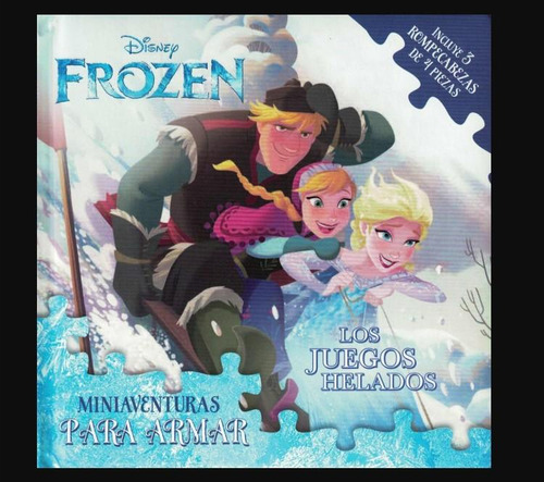 Libro Infantil Frozen Los Juegos Helados Con Rompecabezas
