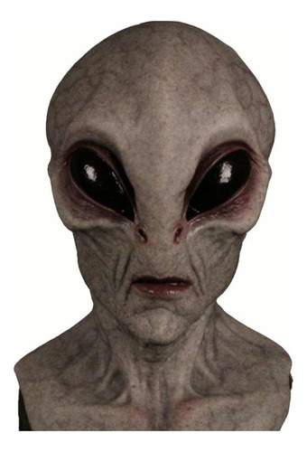 Máscara Alienígena Gris Área 51 Ovni Marciano Halloween