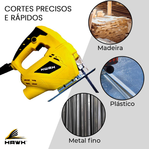 Serra Tico Tico 400w Com Kit De Lâminas Para Tico-tico 3un