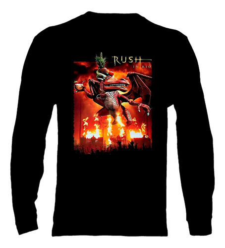 Polera Manga Larga Rush - Ver 19 - Live In Rio