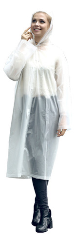 Poncho Impermeable Largo Peva Ligero Y De Alta Calidad Unisx