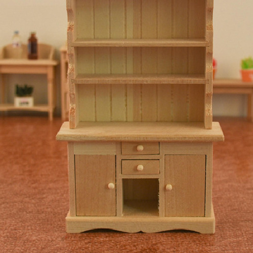 1/12 Casa De Muñecas En Miniatura Librería Madera, Paisaje