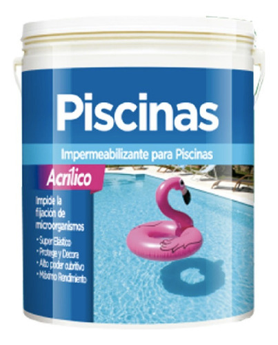 Pintura Para Piscinas Sinteplast Al Agua 4lt Color Celeste