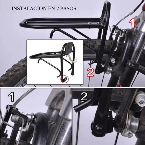 Pack Parrilla Delantera Bicicleta X2 Parrilla Delantera Para Bicicleta Aluminio Arcashopping Pack X2 Parrilla Delantera Bici Parrilla Aluminio Soporte