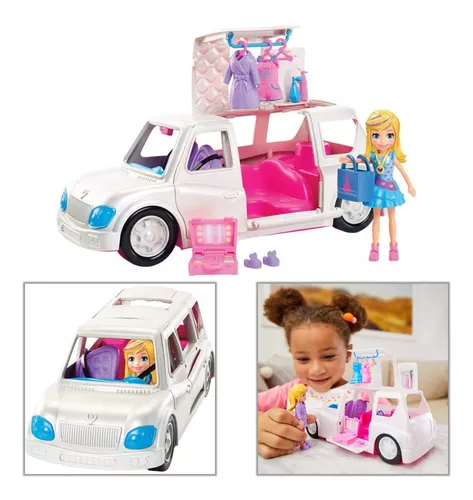 Polly Pocket Boneca E Veiculo Limousine Fashion - Mattel