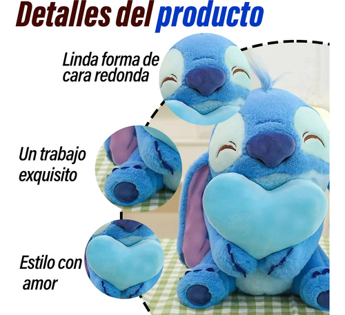 Peluche Stitch 35cm Alto Relleno Lilo & Stitch + 2globos