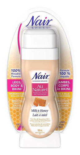 Imagen 1 de 5 de Nair Roll On Leche Y Cera De Miel (3.4 Oz)