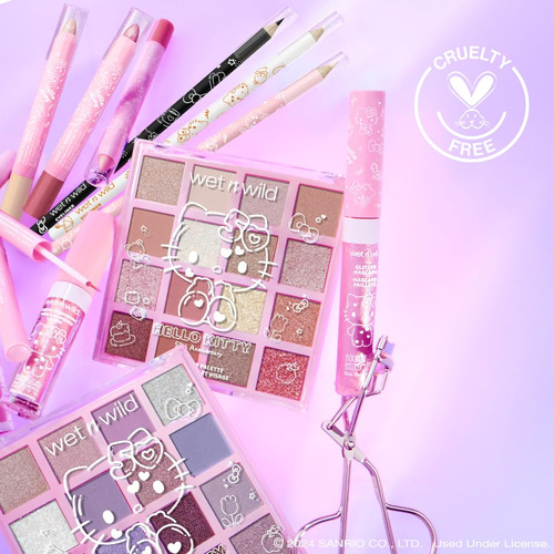 Wet N Wild Hello Kitty - Juego De Rímel Con Purpurina Y Riza