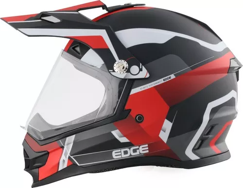 Casco Integral Moto Cross K4 Edge Solido Certificado Dot Ktm Color Rojo  Tamaño del casco L (59-60 cm)