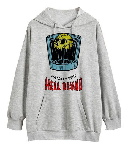 Buzo Whiskey Bent Hell Bound  Algodon Frisa Unisex