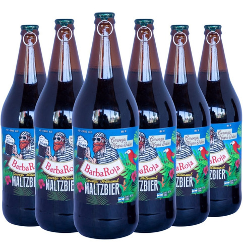 Cerveza Barba Roja Maltzbier Pack X 6 X 500ml. Artesanal