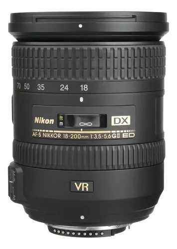 Nikon Af-S Dx Nkr 18-200Mm F / 3.5-5.6G Ed Vr Ii Preto
