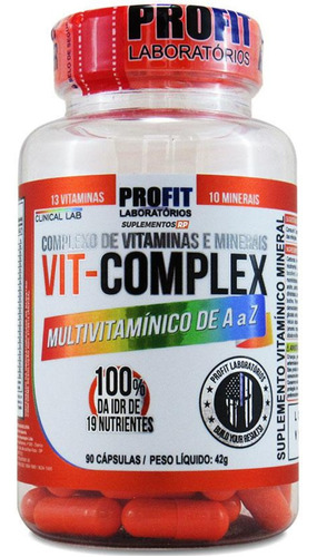 Vit-complex Multivitamínico De La A A La Z  90 Caps Profit