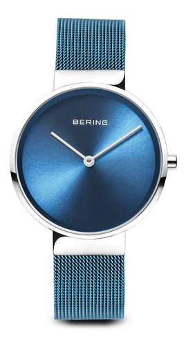 Bering 14539308 Reloj Unisex Clasico Color Plateado Pulido