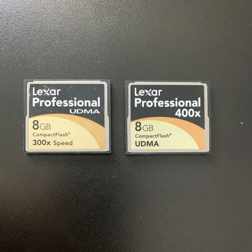 Imagem 1 de 2 de Kit 2 Compactflash Lexar Professional 8gb 300x E 400x Udma