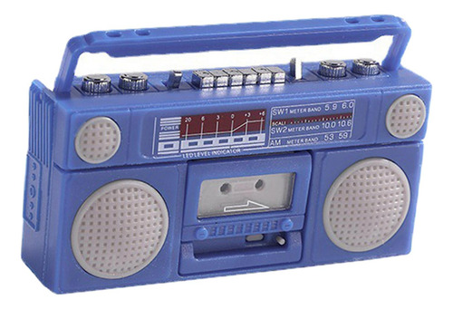 Gravador De Gramofone Estilo Vintage Fonógrafos Em Azul