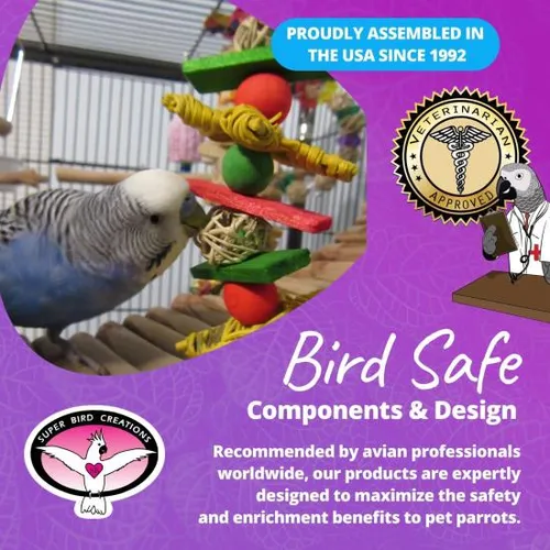 Juguete Pequeño Para Pájaros Sb972 - Super Bird Creations