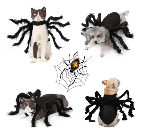 Pet Dog Halloween Spider Costume 8 Spider Wing Cosplay ...