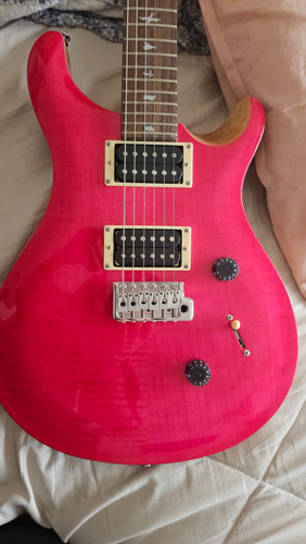 Guitarra Prs Se Custom 24 Rosa (sin Uso) Diestro Rosa (Usado)