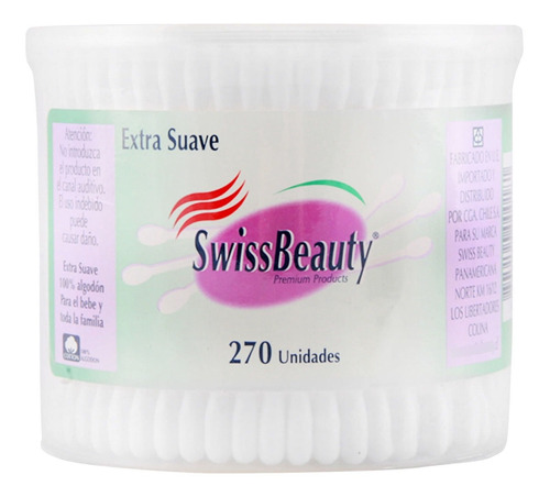 Swiss Beauty Cotonitos Extra Suaves 270 Unidades