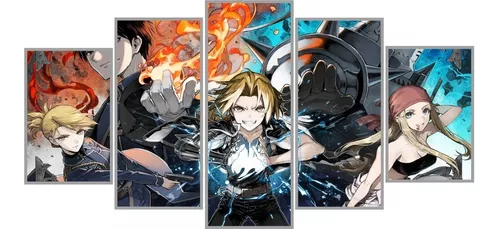 Quadro Com Moldura Fullmetal Alchemist: Brotherhood: Anime Mangá