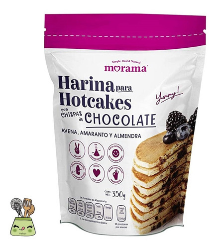 Harina Vegana Hot Cakes Chispas De Chocolate Morama Fralugio