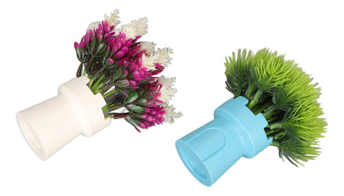 Decoraciones Para Peceras, 2 Unidades, Aptas Para Flores Art