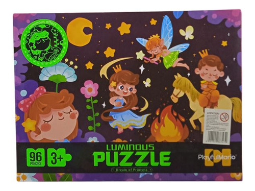 Puzzle Luminoso 96 Pcs Varios Diseños Niños