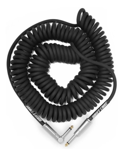 Cable Plug Bullet En Espiral Guitarra Bajo 9 Mts Bc-30ccsa