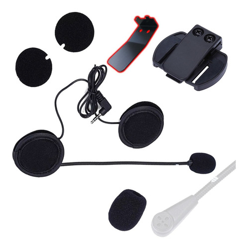 1 Kit Fones Comunicador V6 +1 Clip C/ Haste Metal 